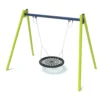 Gungor | Dubbel lekplatsgunga med platt säte och vaggsits